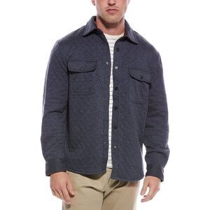 Vintage 1946 Mens  Diamond Quilted Shirt Jacket, Blue